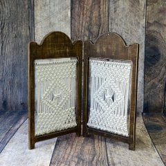 AHŞAP MAKROMELİ PARAVAN