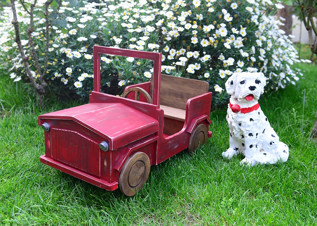 AHŞAP SAFARİ ARABA KIRMIZI