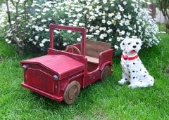 AHŞAP SAFARİ ARABA KIRMIZI