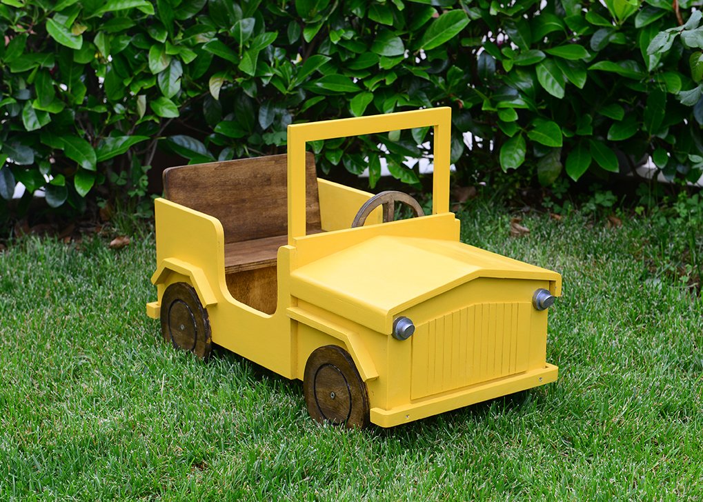 AHŞAP SAFARİ ARABA SARI