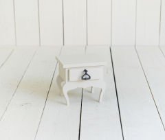 AHŞAP KOMODİN SEHPA KREM