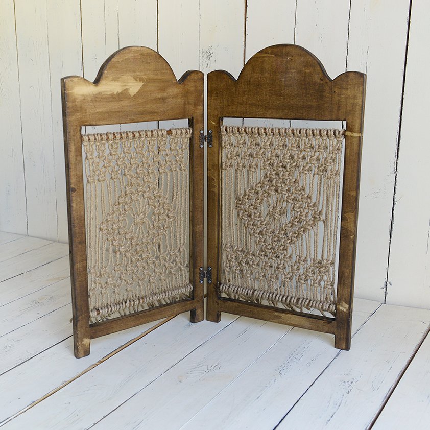 AHŞAP MAKROMELİ PARAVAN