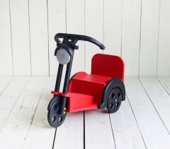 AHŞAP MOTOSİKLET (MOTOR) KIRMIZI
