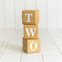 AHŞAP MİNİ ONE TWO KÜP