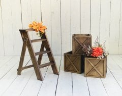 AHŞAP MERDİVEN 3 KÜP