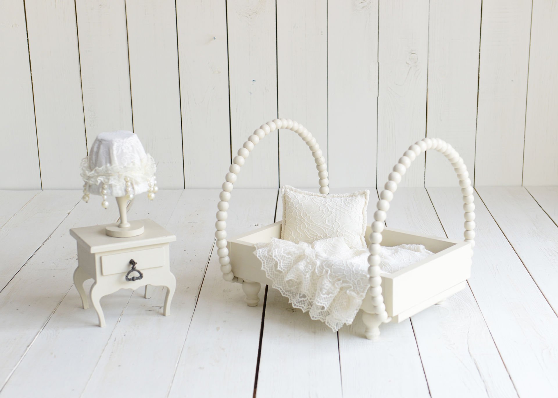 AHŞAP BONCUKLU YATAK SETİ