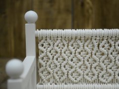 AHŞAP MAKROMELİ YATAK KOLTUK MİNDER DAHİL