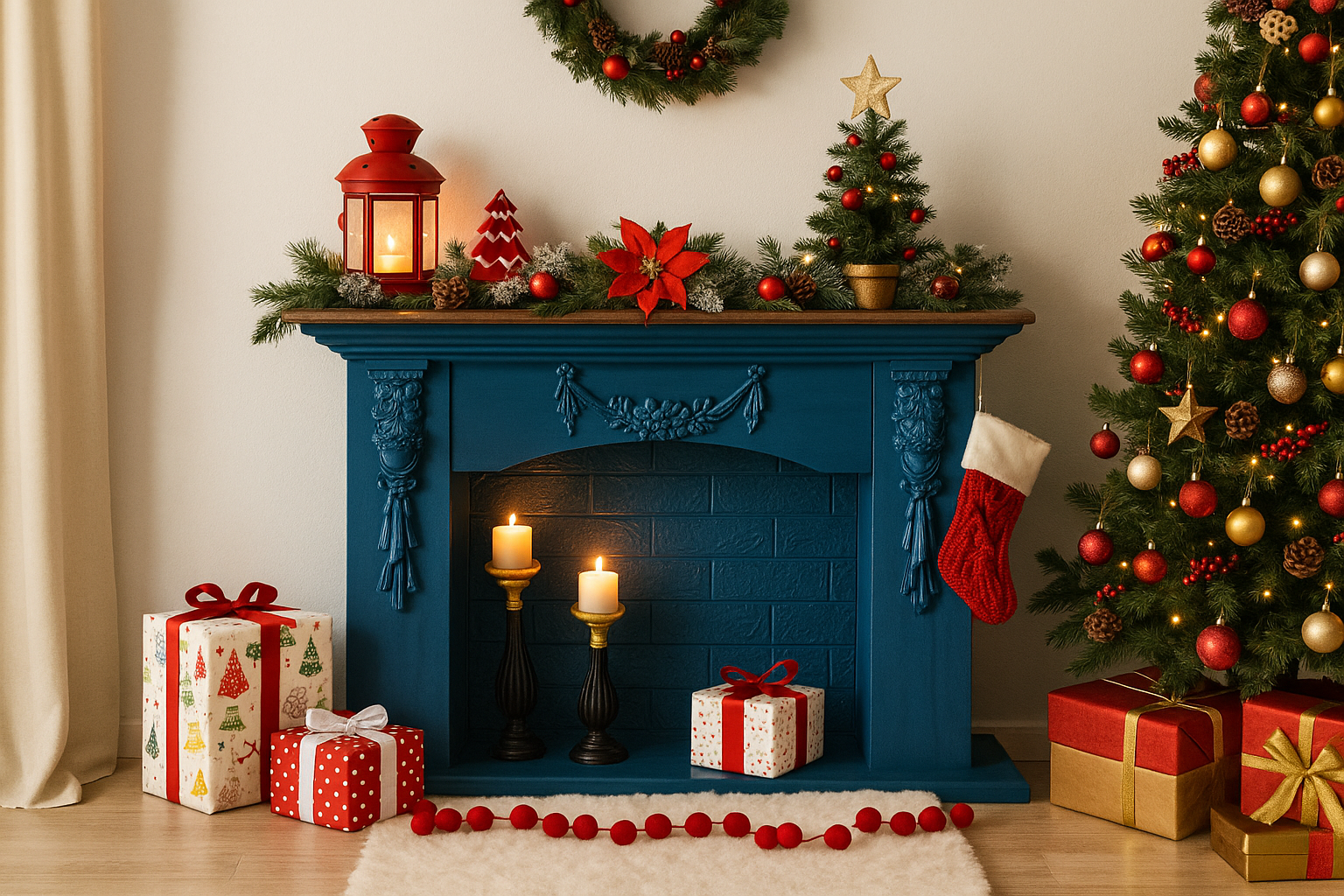 AHŞAP TASARIM ŞÖMİNE