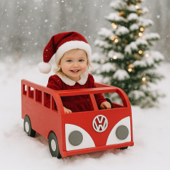 AHŞAP VOLKSWAGEN ARABA KIRMIZI