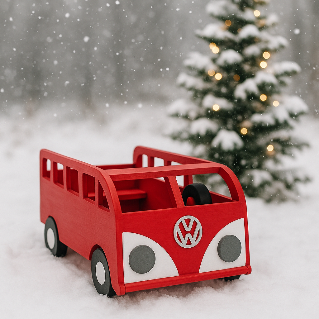 AHŞAP VOLKSWAGEN ARABA KIRMIZI