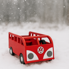 AHŞAP VOLKSWAGEN ARABA KIRMIZI