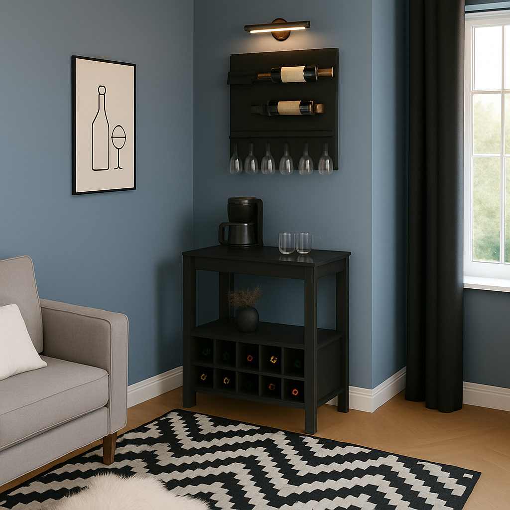 AHŞAP DEKORATİF İÇKİ DOLABI