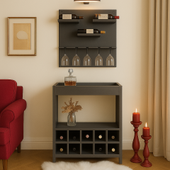 AHŞAP DEKORATİF İÇKİ DOLABI