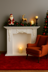 AHŞAP DEKORATİF ŞÖMİNE