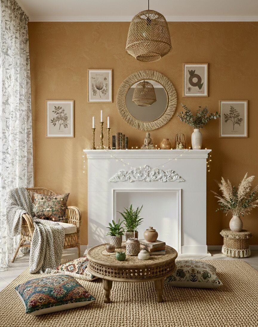 AHŞAP DEKORATİF ŞÖMİNE