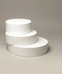 AHŞAP 3 LÜ YUVARLAK STANT PODYUM