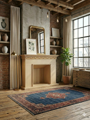 AHŞAP DEKORATİF ŞÖMİNE