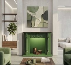 AHŞAP LEDLİ DEKORATİF ŞÖMİNE
