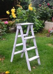 AHŞAP ÇİFT TARAFLI MERDİVEN 90 CM