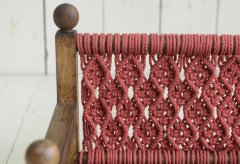 AHŞAP MAKROMELİ YATAK KOLTUK MİNDER DAHİL