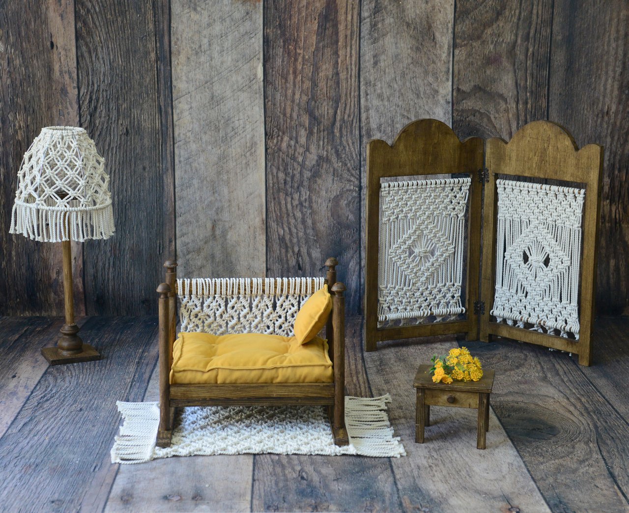 AHŞAP MAKROMELİ ODA KONSEPTİ