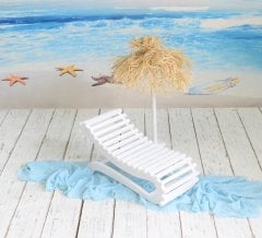 AHŞAP ŞEZLONG-ŞEMSİYE