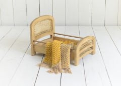 AHŞAP BAMBU DETAYLI YATAK