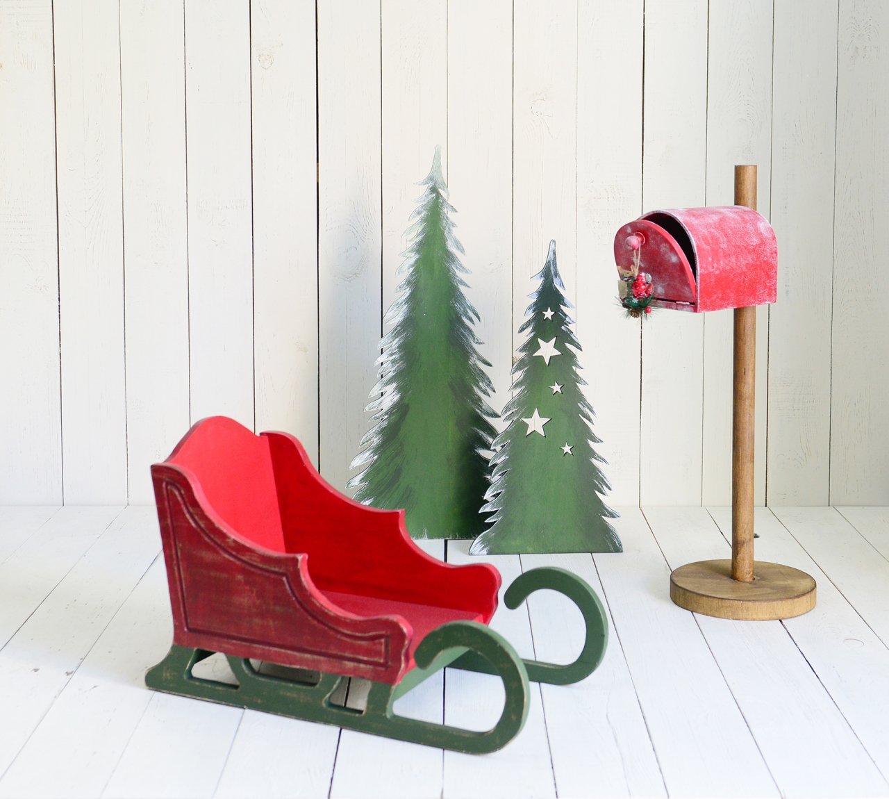 AHŞAP KIZAK ÇAM AĞACI POSTA KUTUSU