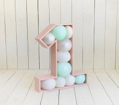 AHŞAP 1 RAKAMI BALONLU