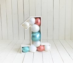 AHŞAP 1 RAKAMI BALONLU