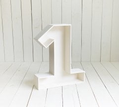 AHŞAP 1 RAKAMI BALONLU